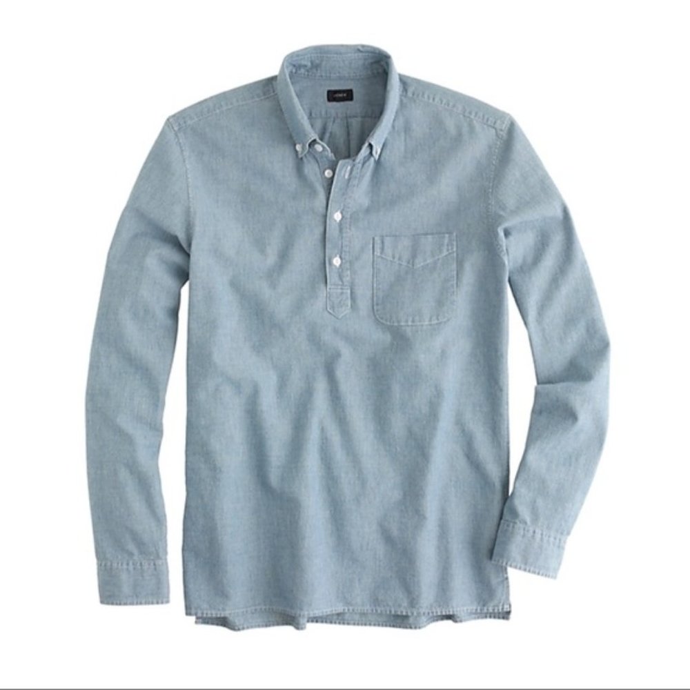 J. Crew Chambray Popover